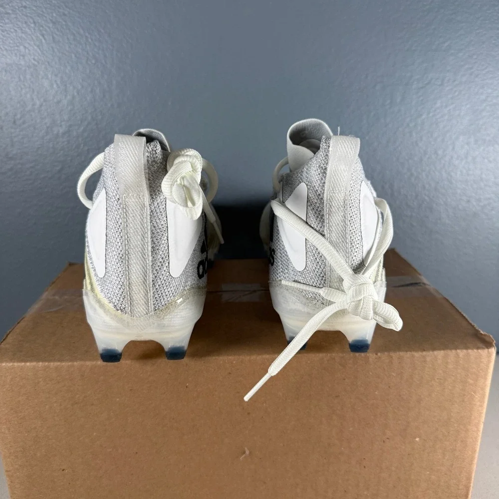Adidas Adizero Primeknit Football Cleats White Navy Mens 11.5 GX6681
